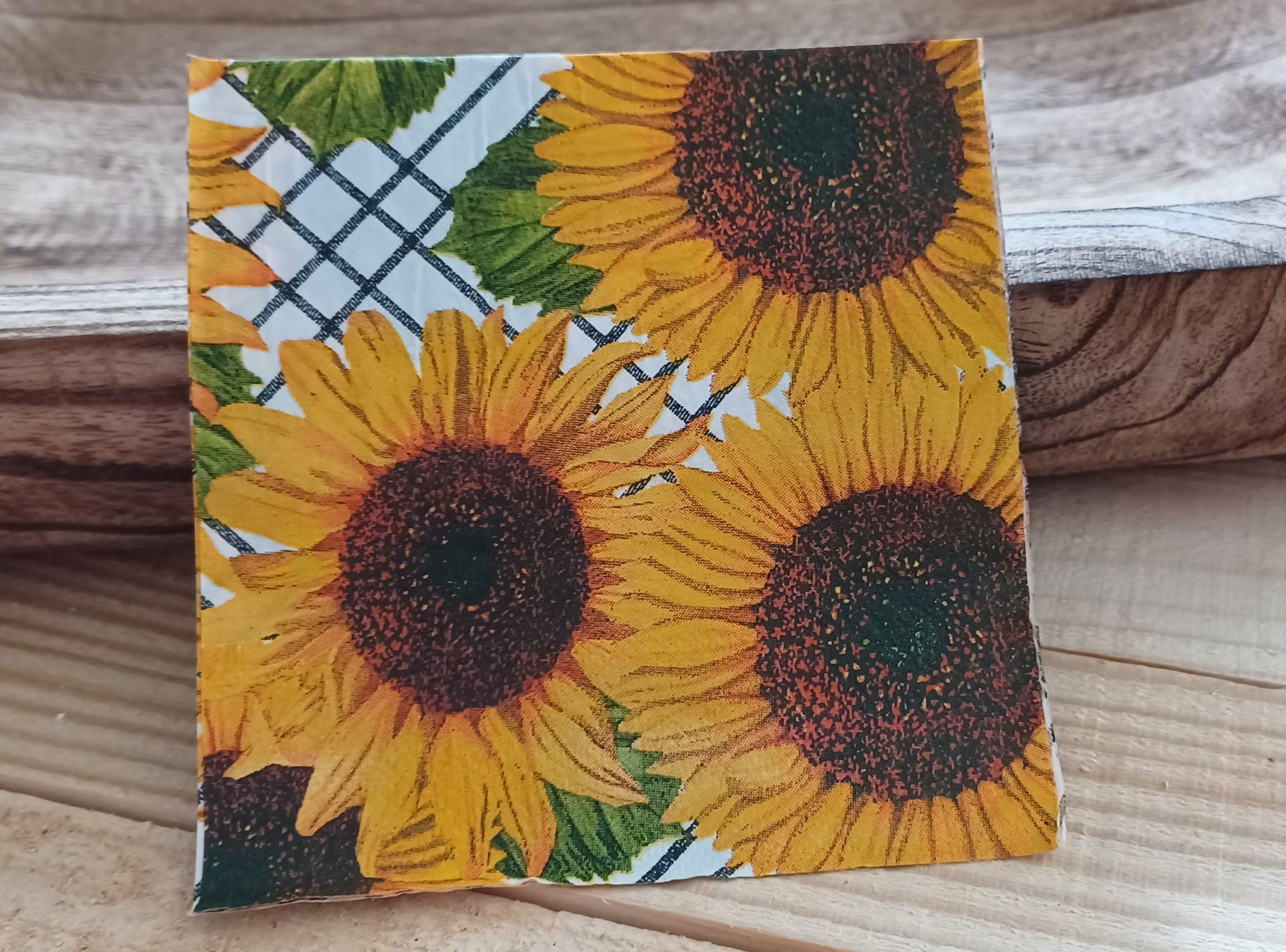 🌻 Summer Sunshine No. 001 | Decorative Sunflower Cocktail Napkin for Decoupage & Paper Crafts