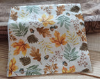 Autumn Harvest No. 002 | Autumn Leaves & Acorns Decorative Luncheon Napkin for Decoupage