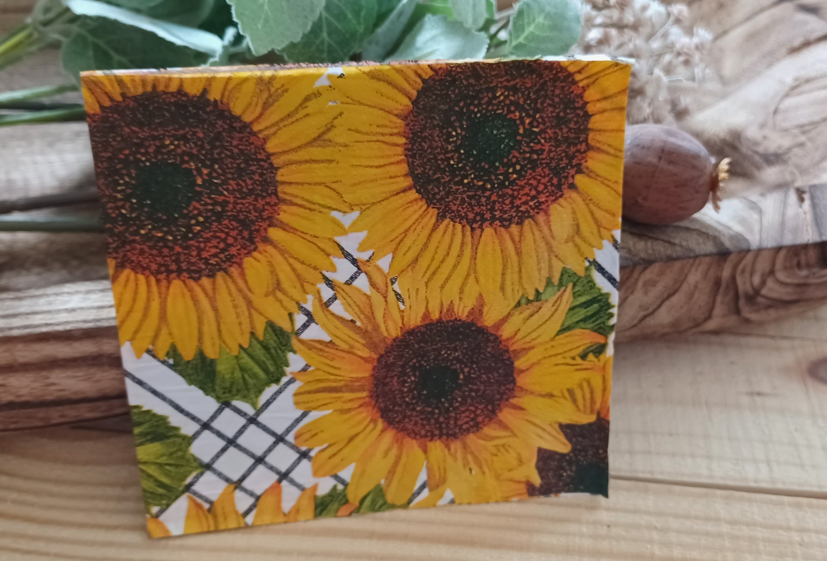 🌻 Summer Sunshine No. 001 | Decorative Sunflower Cocktail Napkin for Decoupage & Paper Crafts