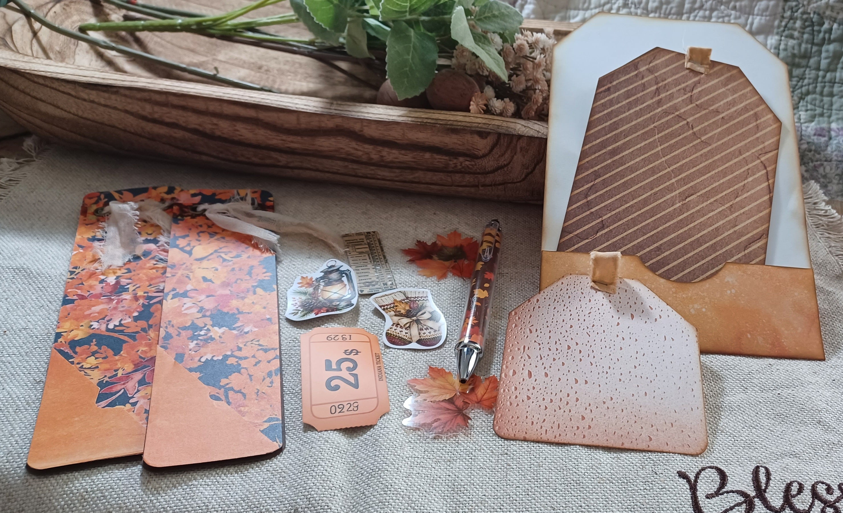 Autumn Treasures: Autumn Wanderings No. 001 — Mini Journal & Ephemera Kit