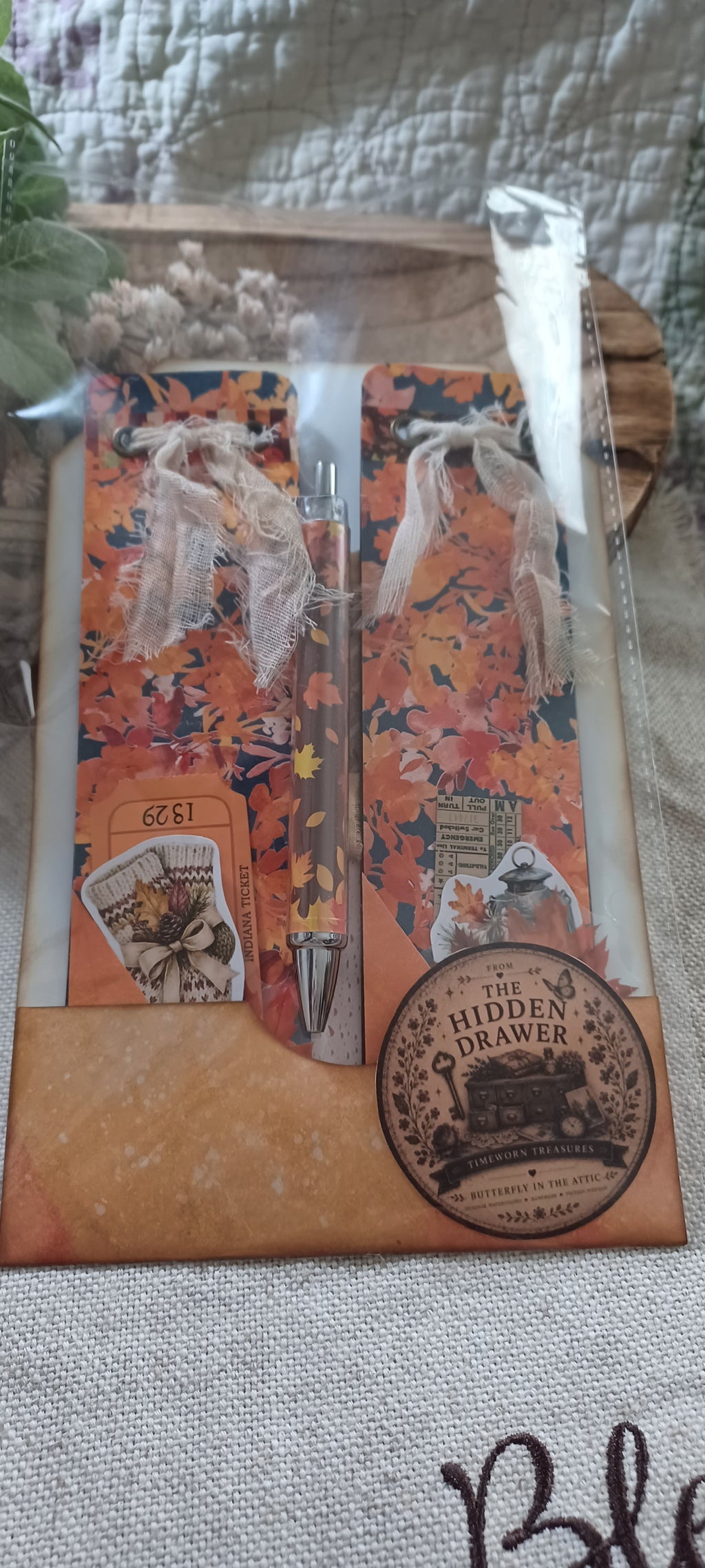 Autumn Treasures: Autumn Wanderings No. 001 — Mini Journal & Ephemera Kit