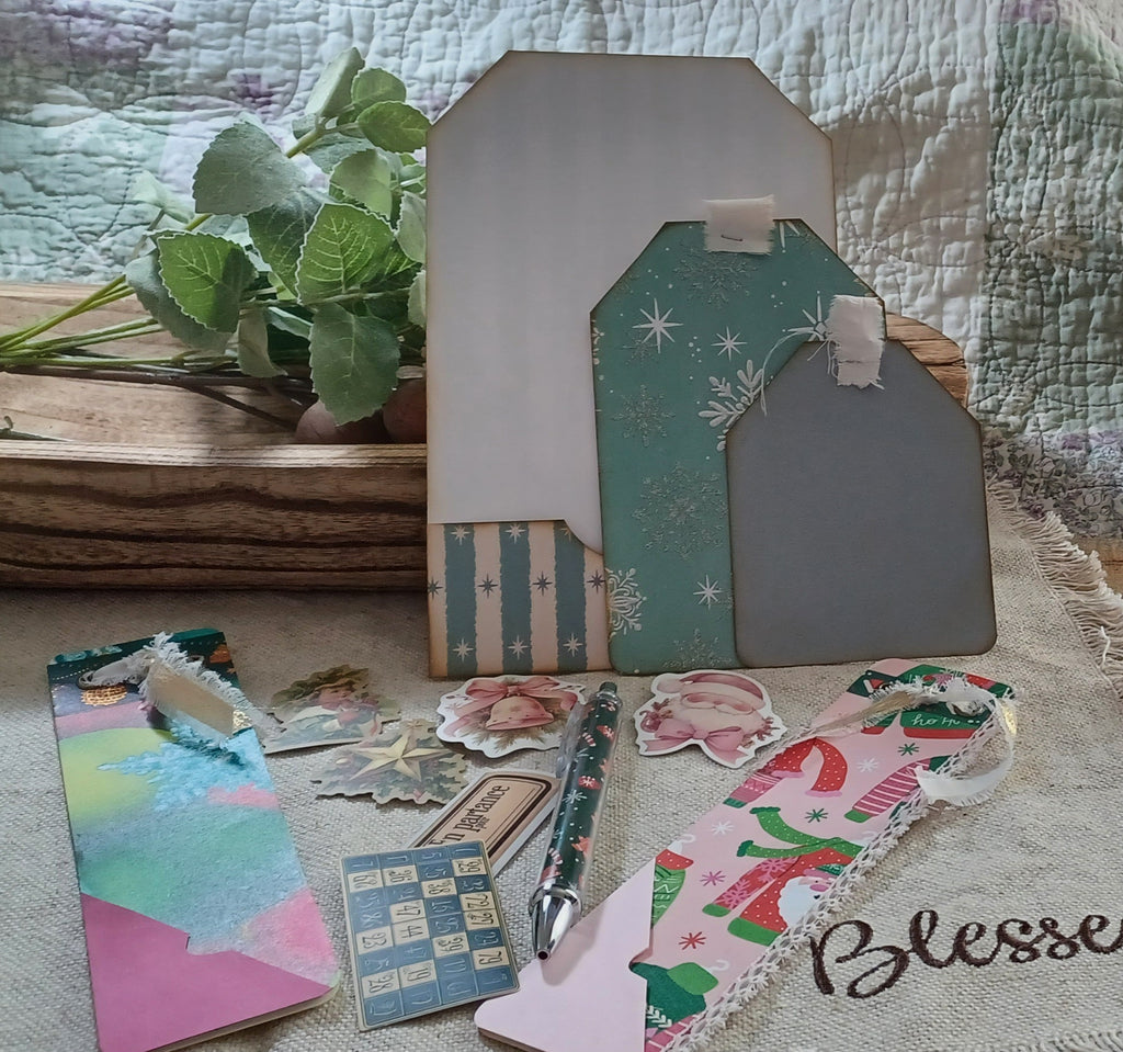 Christmas Glow: Sugarplum Christmas No. 001 — Mini Journal & Ephemera Kit