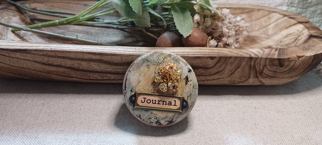 Nature Collected — Original Watercolor Art Journal in an Altered Tin