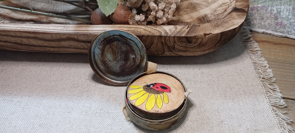 Nature Collected — Original Watercolor Art Journal in an Altered Tin