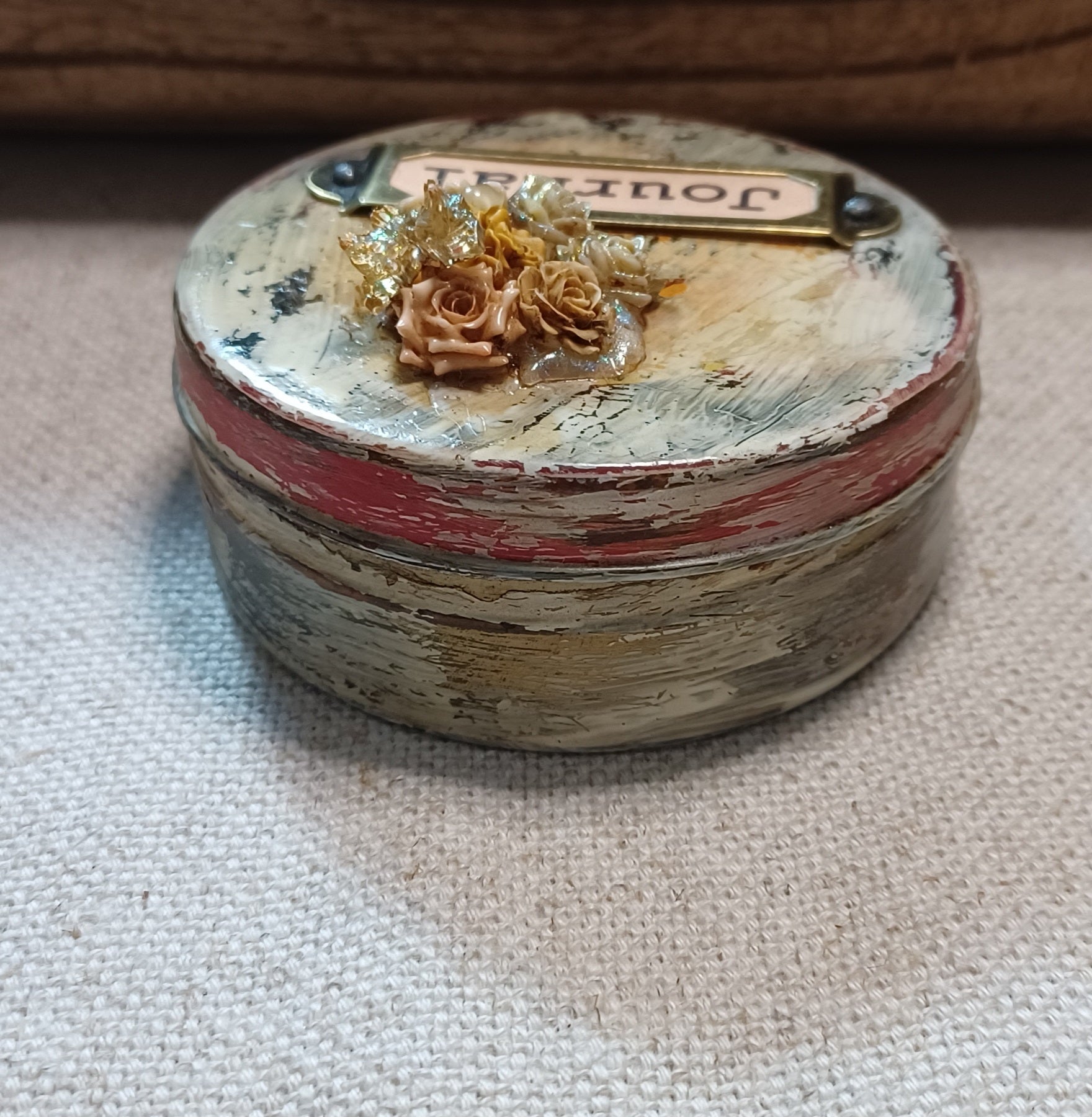 Nature Collected — Original Watercolor Art Journal in an Altered Tin