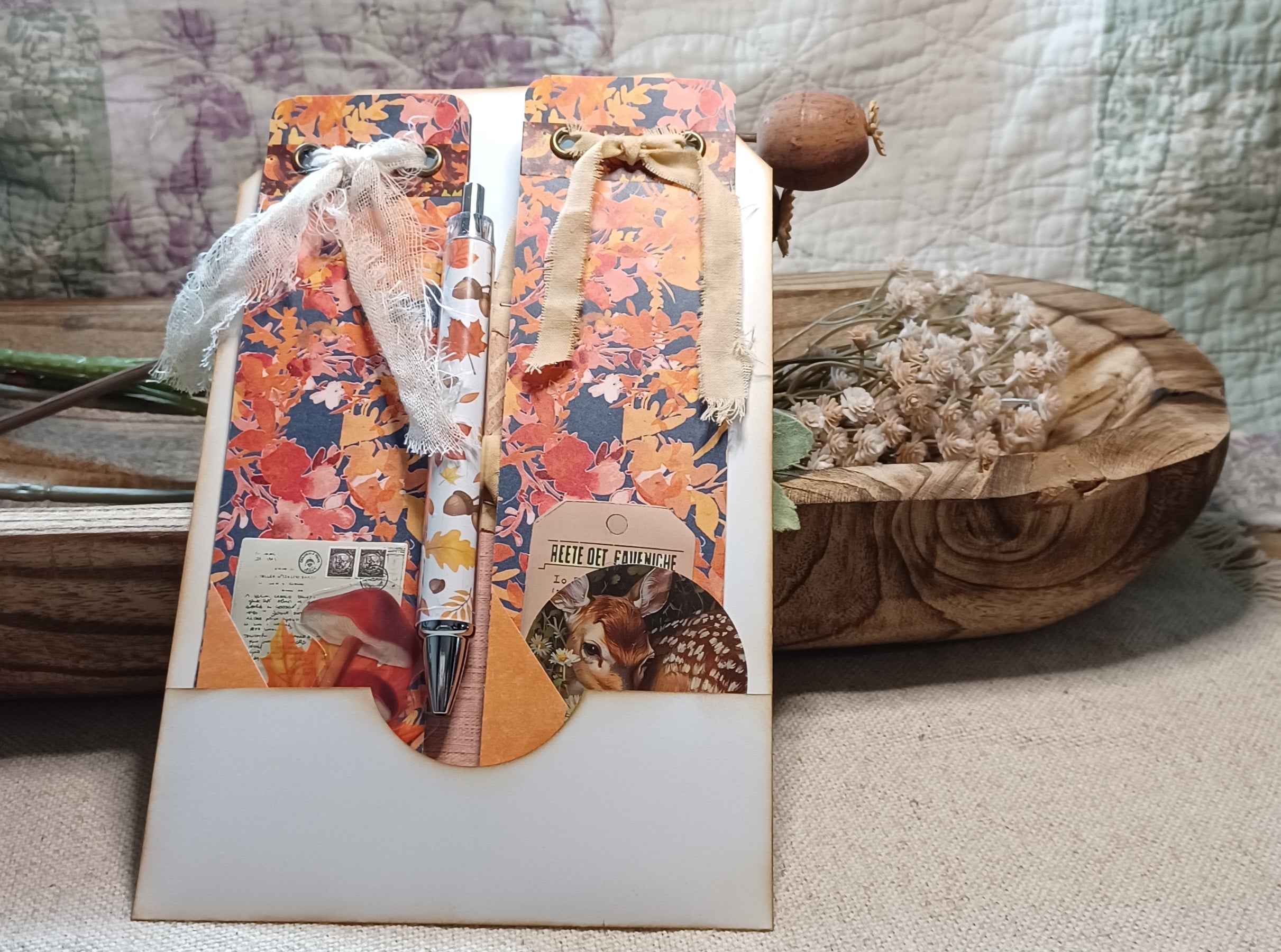 Autumn Treasures: Autumn Wanderings No. 002 — Mini Journal & Ephemera Kit