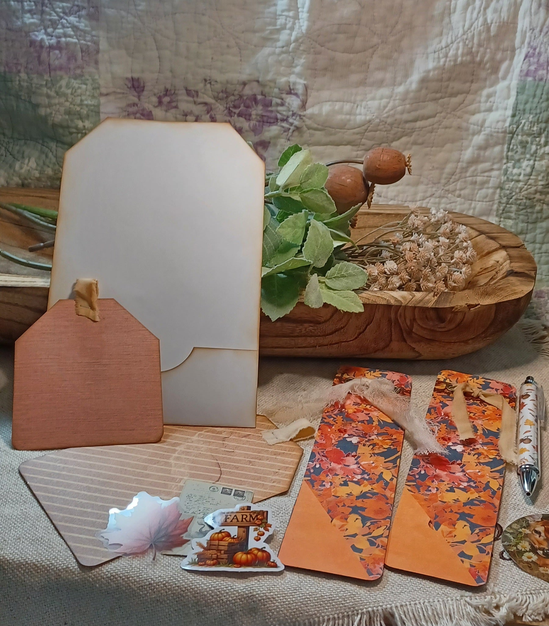 Autumn Treasures: Autumn Wanderings No. 002 — Mini Journal & Ephemera Kit