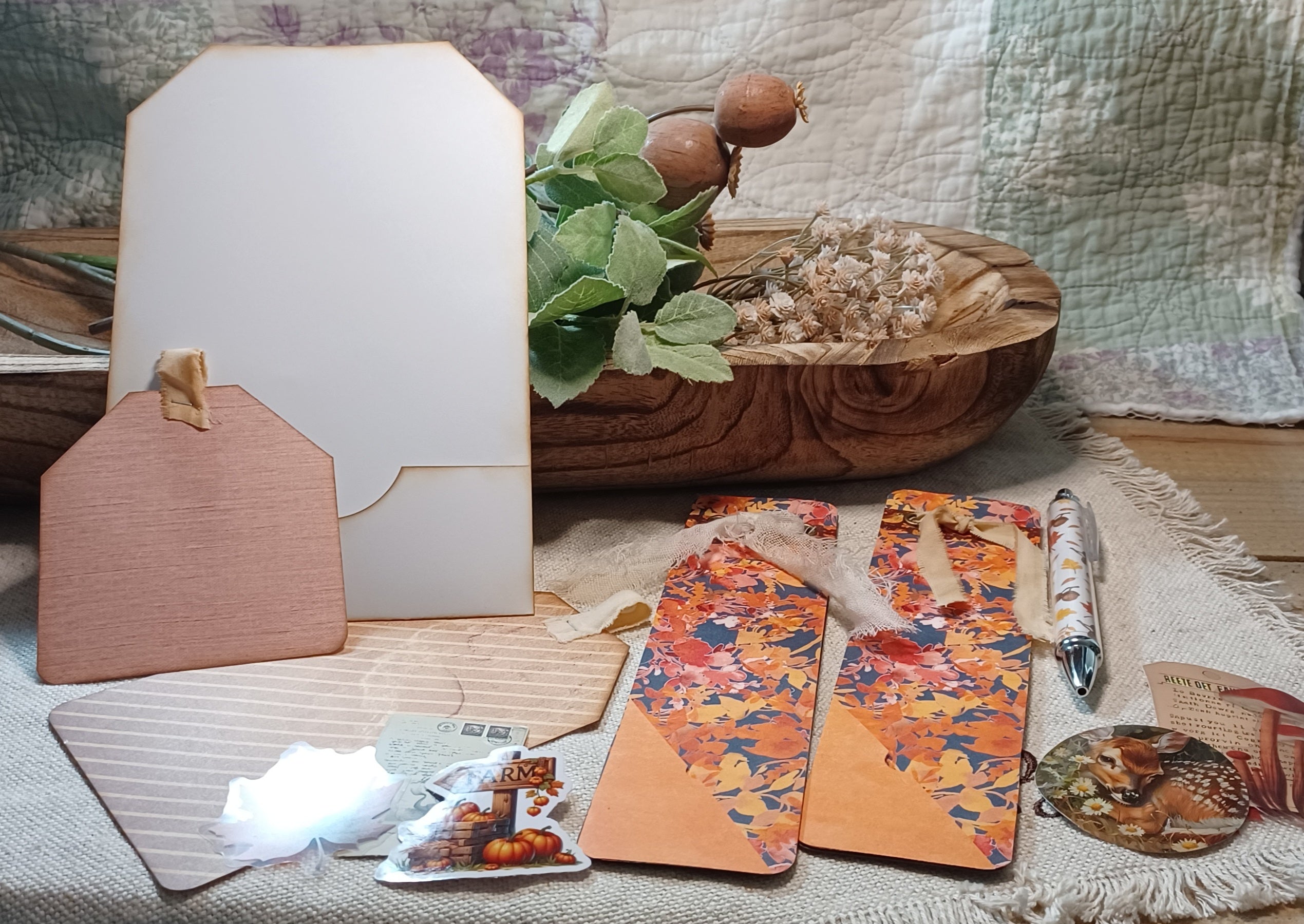 Autumn Treasures: Autumn Wanderings No. 002 — Mini Journal & Ephemera Kit