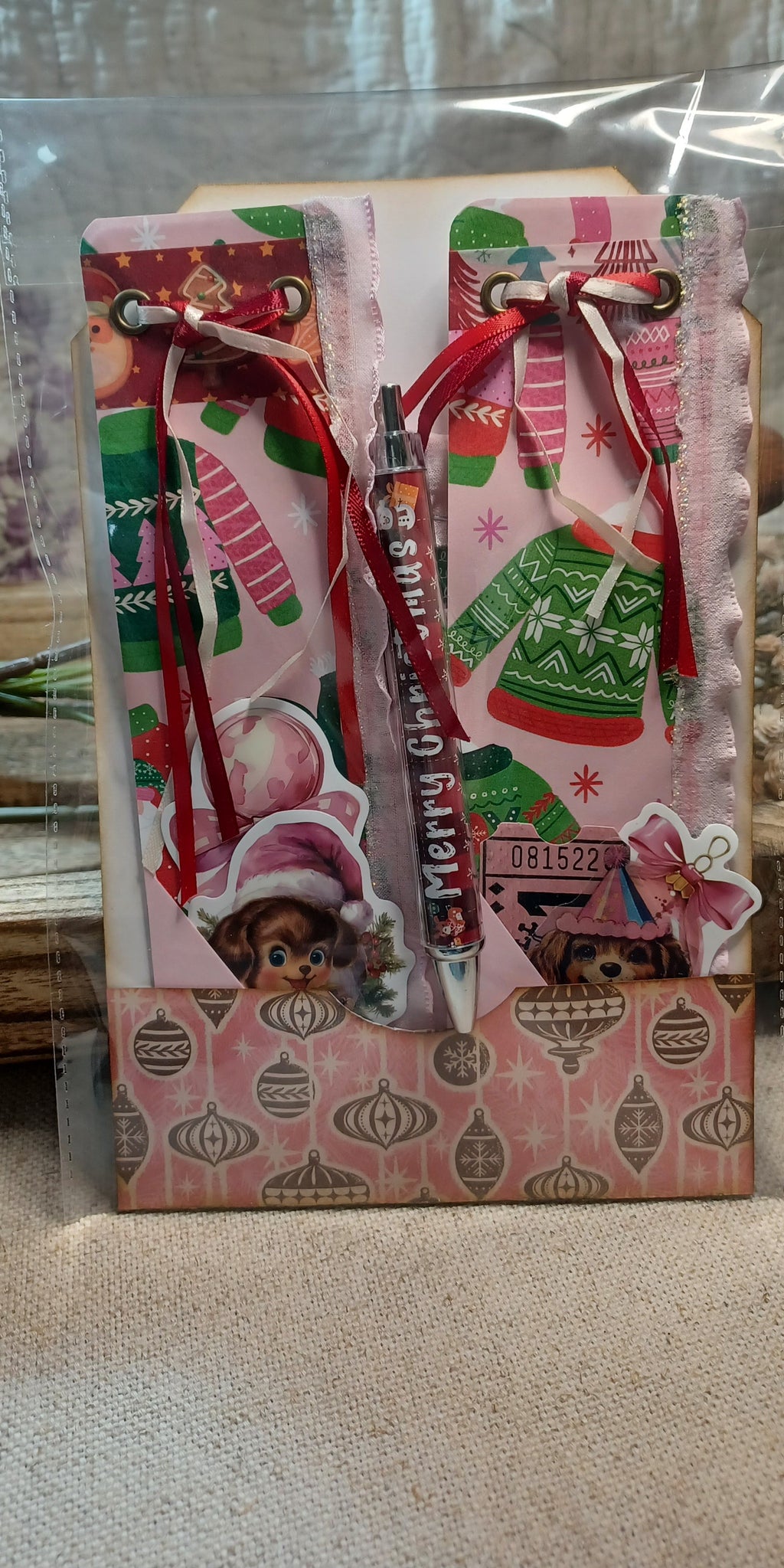 Christmas Glow: Sugarplum Christmas No. 002 — Mini Journal & Ephemera Kit
