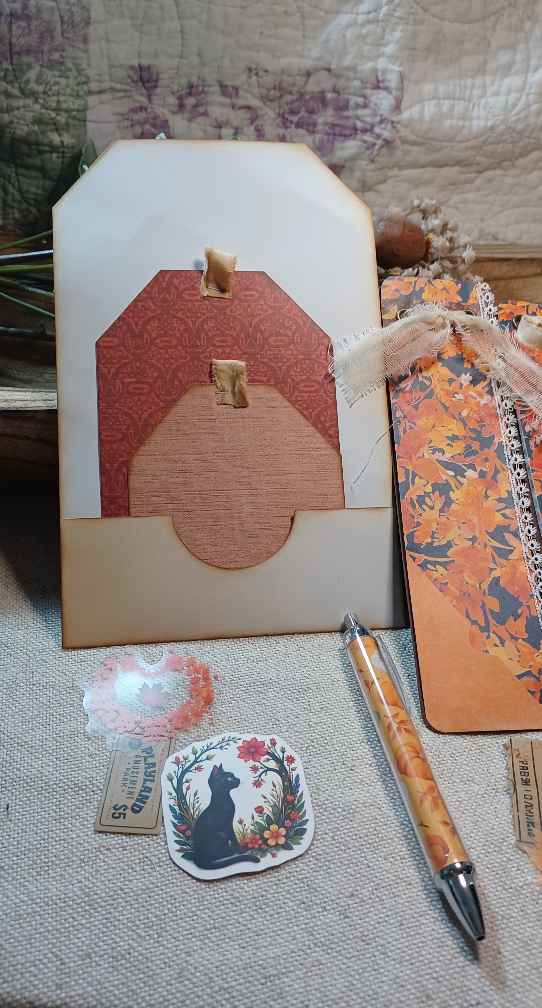 Autumn Treasures: Autumn Wanderings No. 003 — Mini Journal & Ephemera Kit