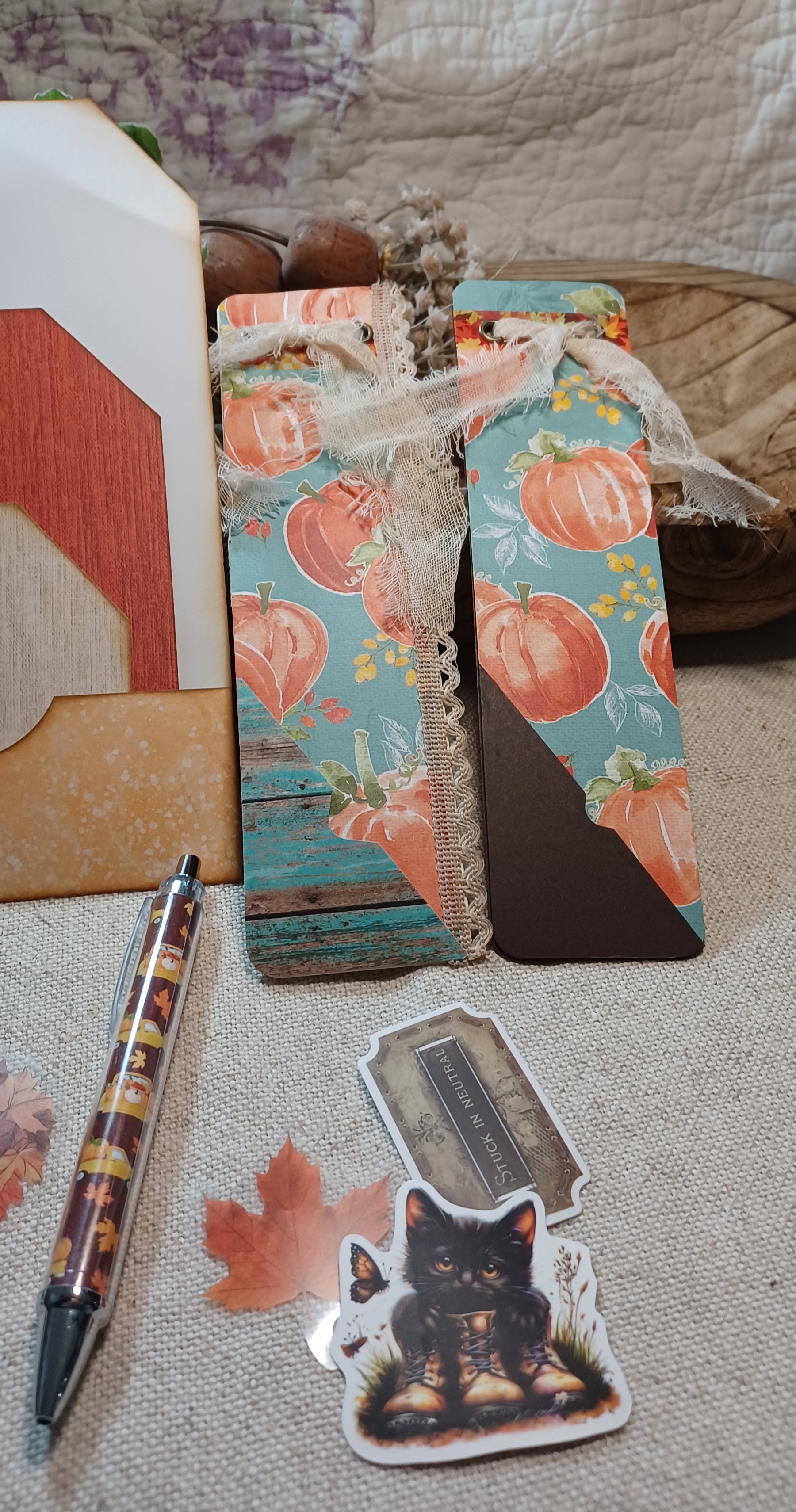 Autumn Treasures No. 001 — Mini Journal & Ephemera Kit