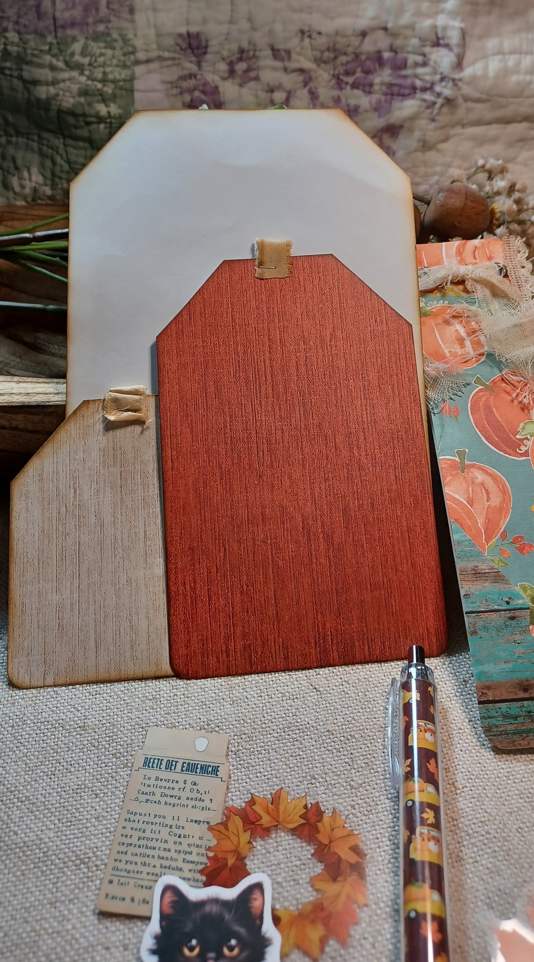 Autumn Treasures No. 001 — Mini Journal & Ephemera Kit