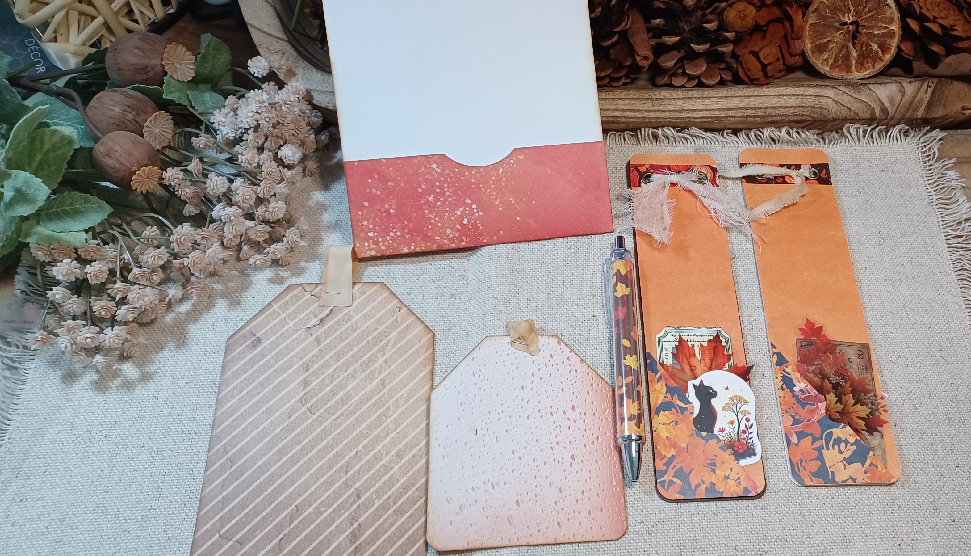 Autumn Treasures: October Wanderings — Mini Journal & Ephemera Kit