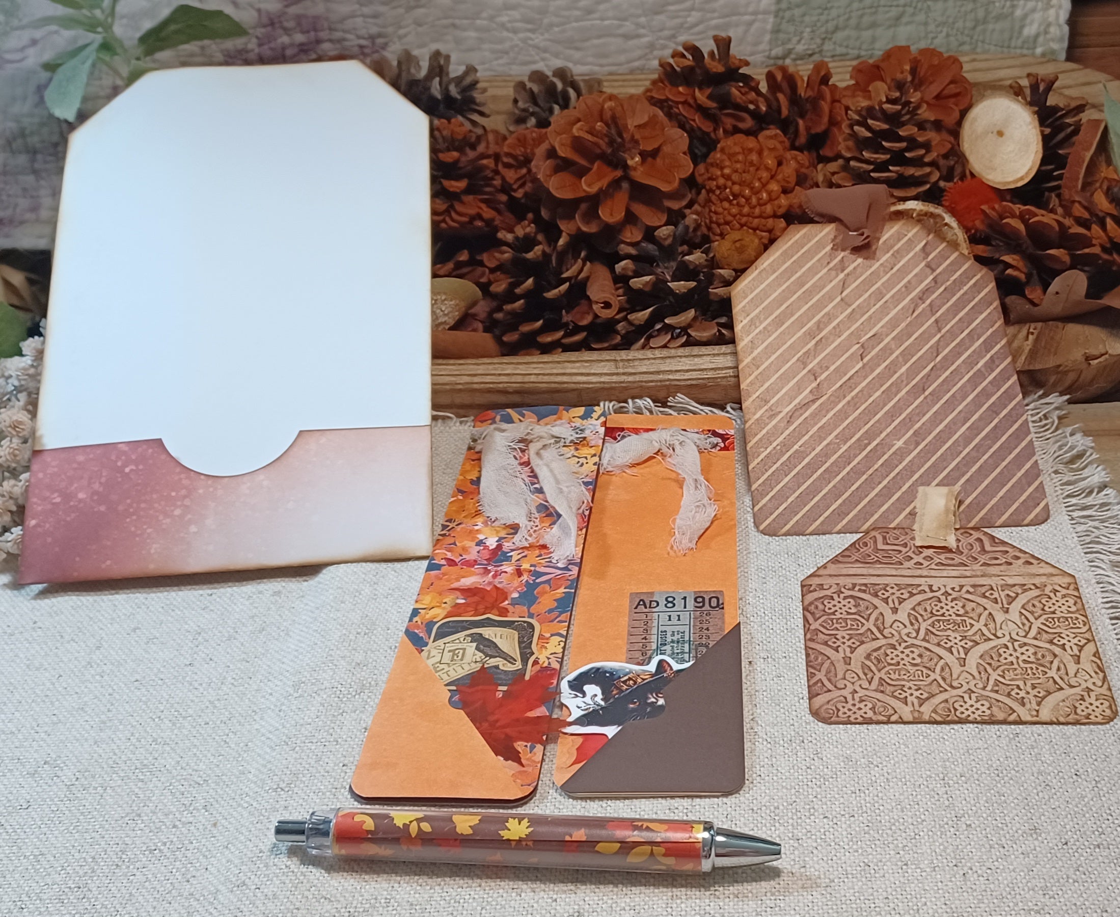 Autumn Treasures: October Curiosities — Mini Journal & Ephemera Kit