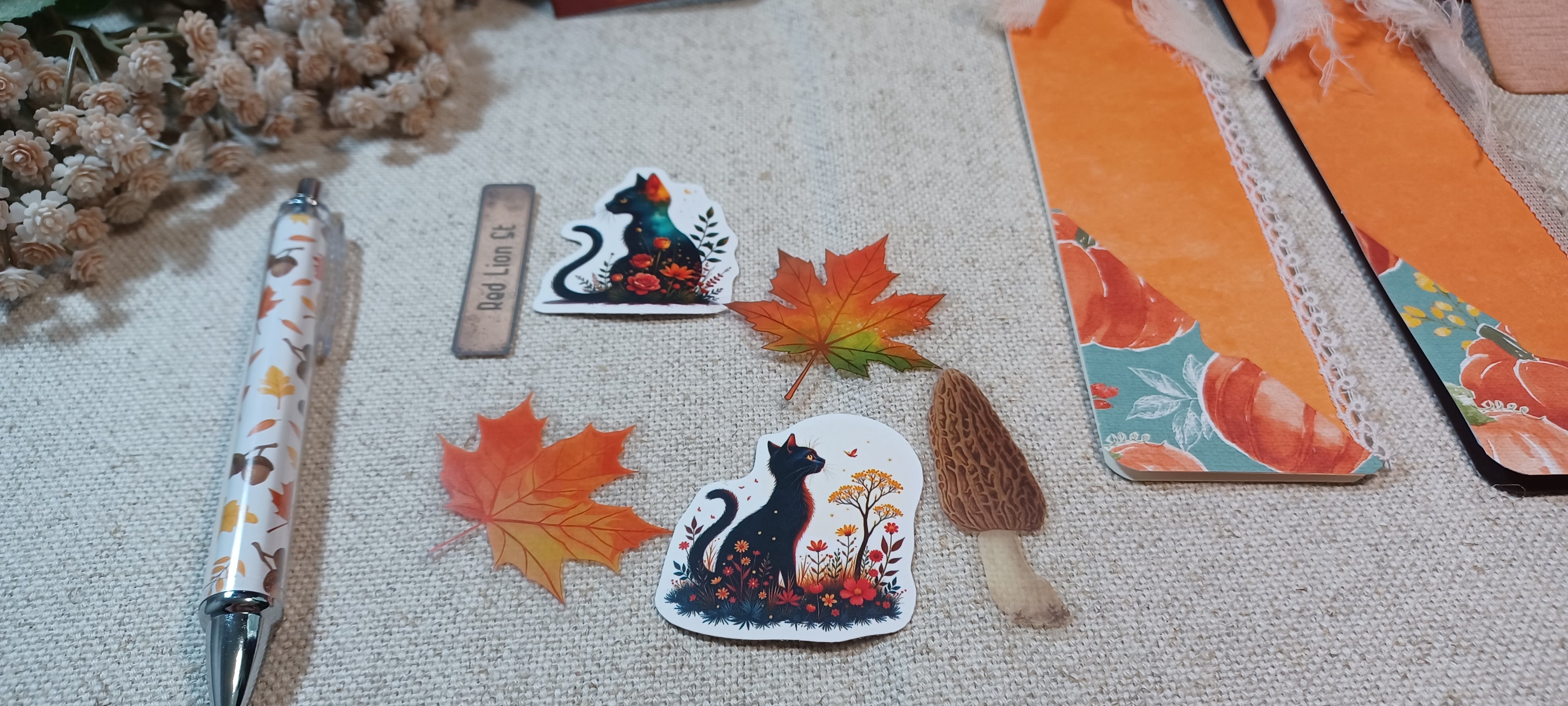 Autumn Treasures: Found Along the Way — Mini Journal & Ephemera Kit