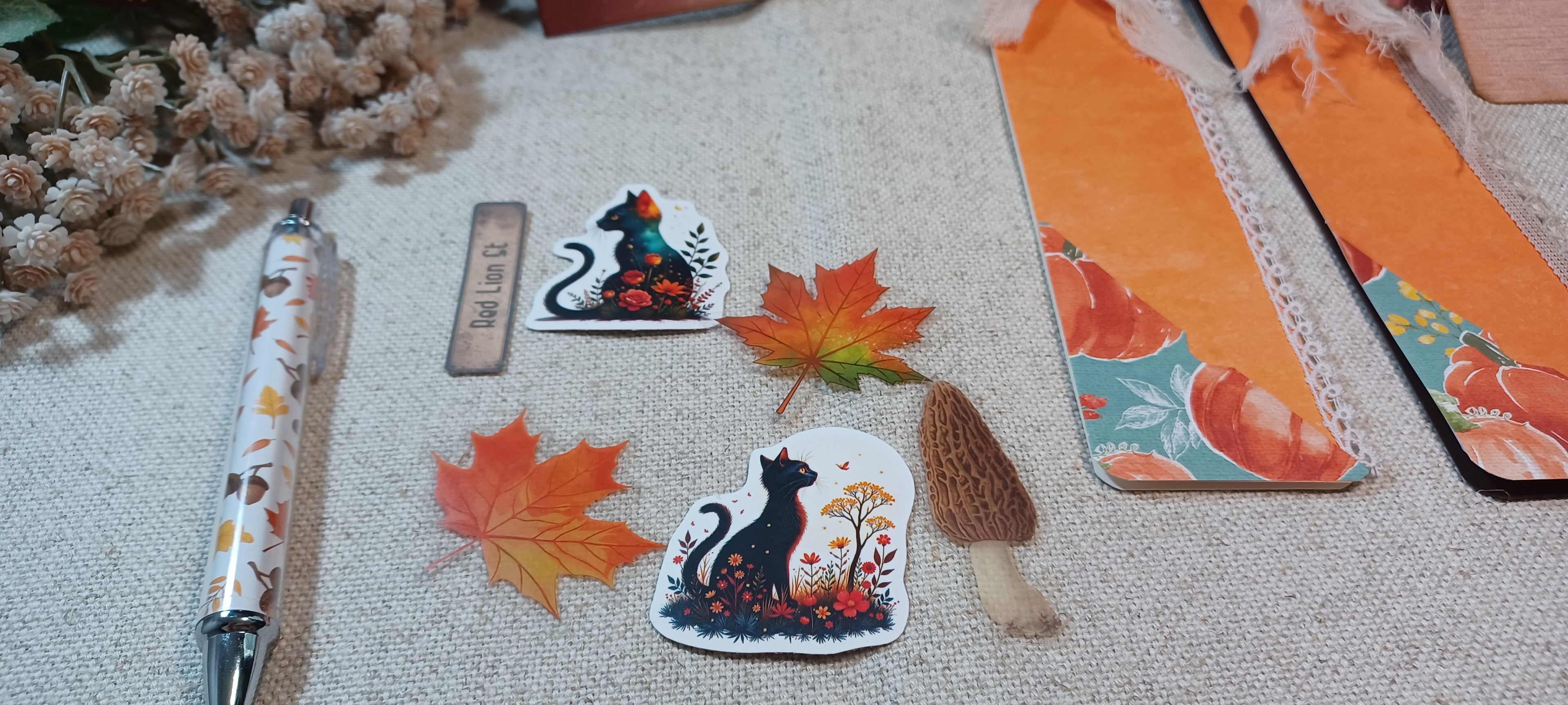 Autumn Treasures: Found Along the Way — Mini Journal & Ephemera Kit