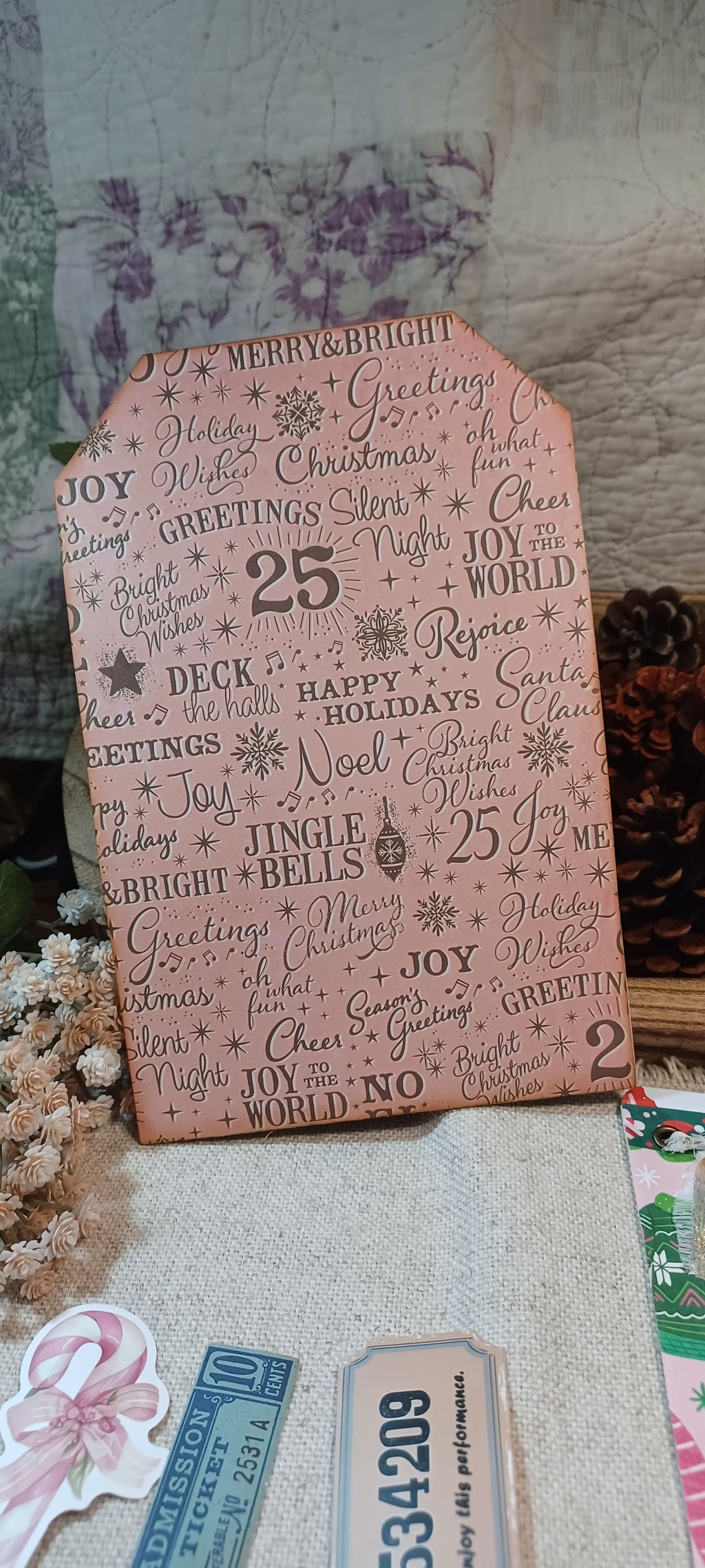 Christmas Glow: A Little Christmas Cheer - Mini Journal & Ephemera Kit