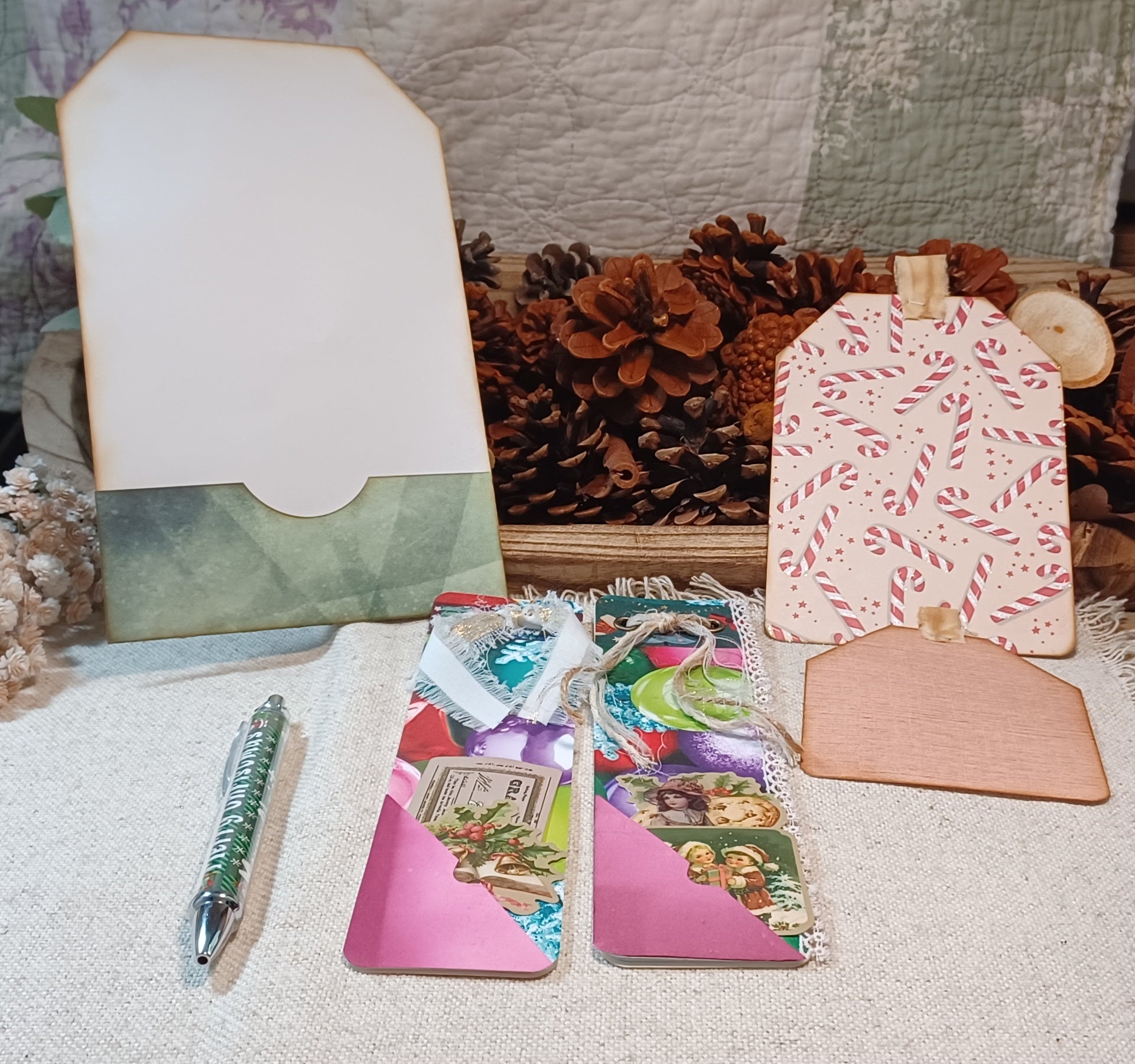 Christmas Glow: Merry Little Notes - Mini Journal & Ephemera Kit