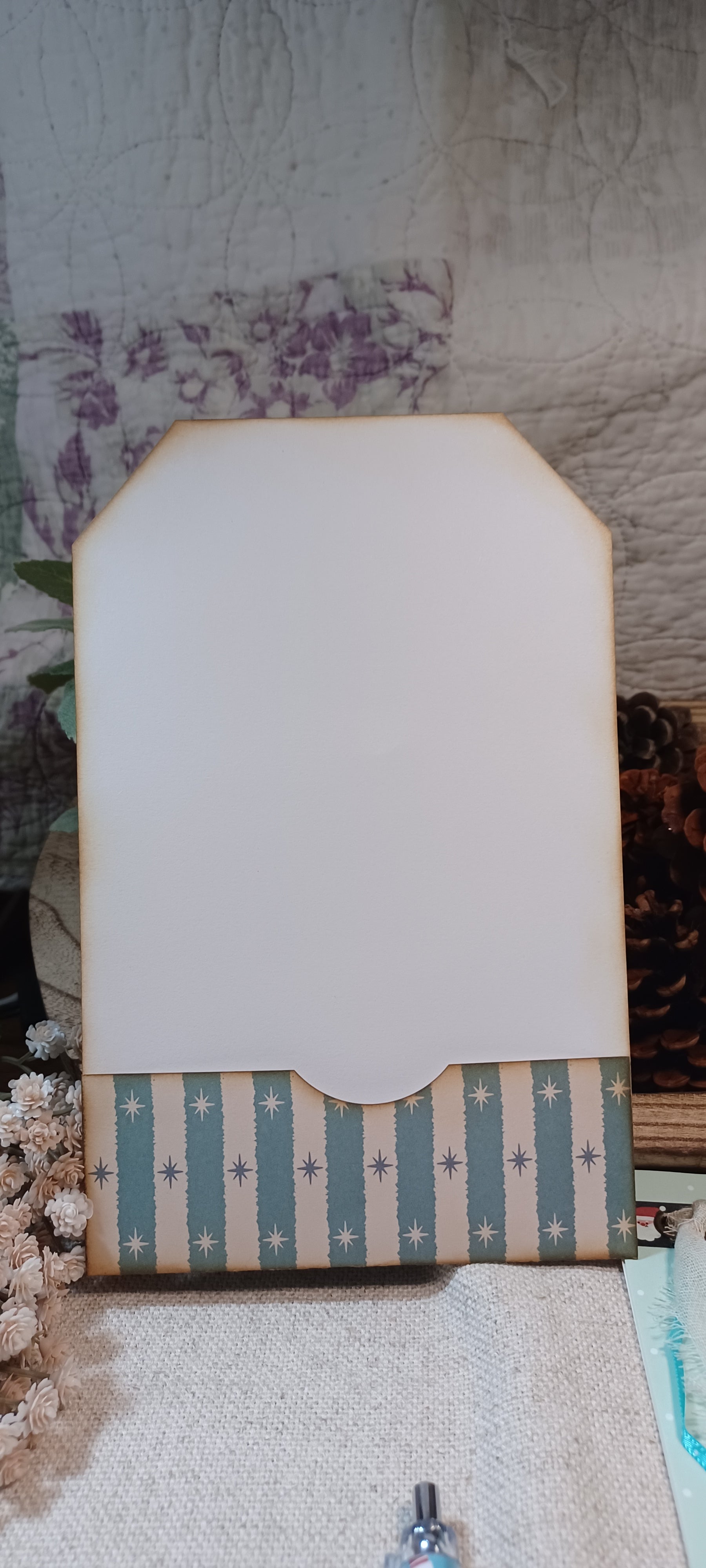 Christmas Glow: Icy Blue Old Fashioned Christmas - Mini Journal & Ephemera Kit