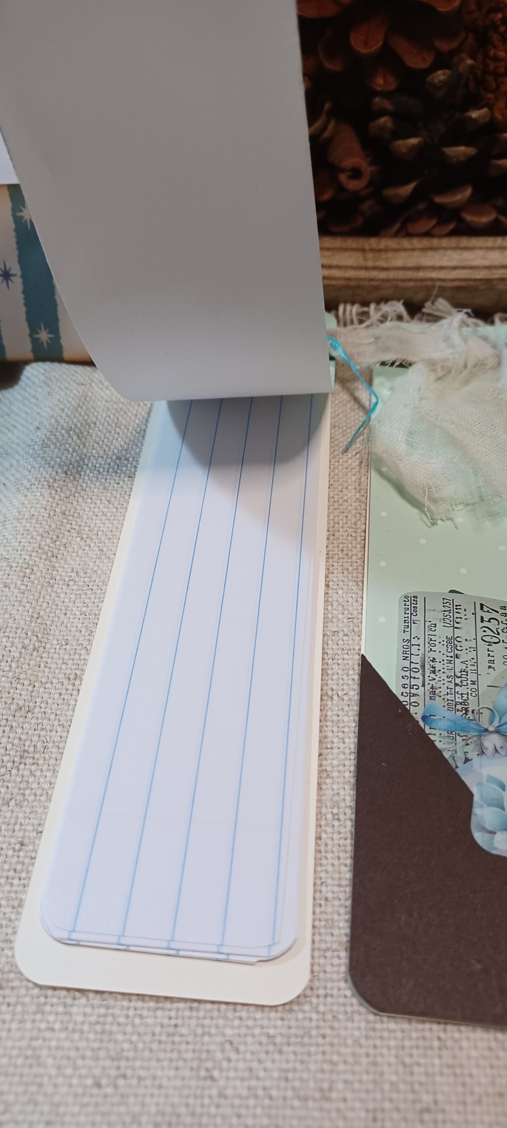 Christmas Glow: Icy Blue Old Fashioned Christmas - Mini Journal & Ephemera Kit