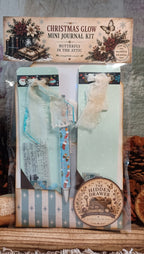 Christmas Glow: Icy Blue Old Fashioned Christmas - Mini Journal & Ephemera Kit
