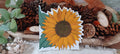 Wander Through the Paper Garden | Golden Sunflower Die-Cut Decorative Paper Napkin