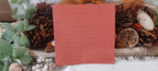 Terracotta solid color luncheon decoupage napkin