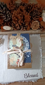 Wings in the Weathered Woods – Handmade Bird Junk Journal | Eco Printed, Rust Printed & Naturally Dyed Papers