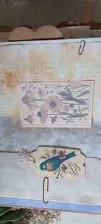 Wings in the Weathered Woods – Handmade Bird Junk Journal | Eco Printed, Rust Printed & Naturally Dyed Papers