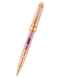 Cross Bailey Light translucent Pink Sapphire resin rollerball pen with polished gold-tone accents