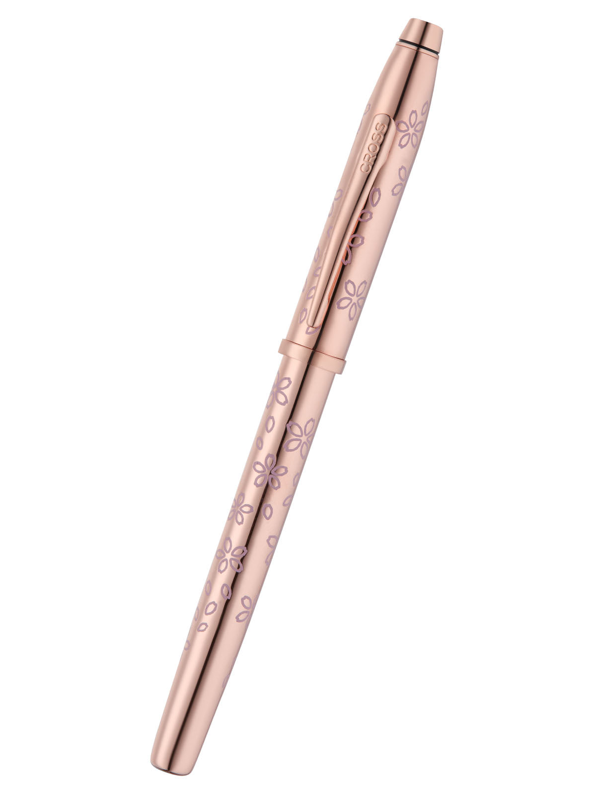 Cross Century II Cherry Blossom rose gold-plated ballpoint pen with writing tip retracted