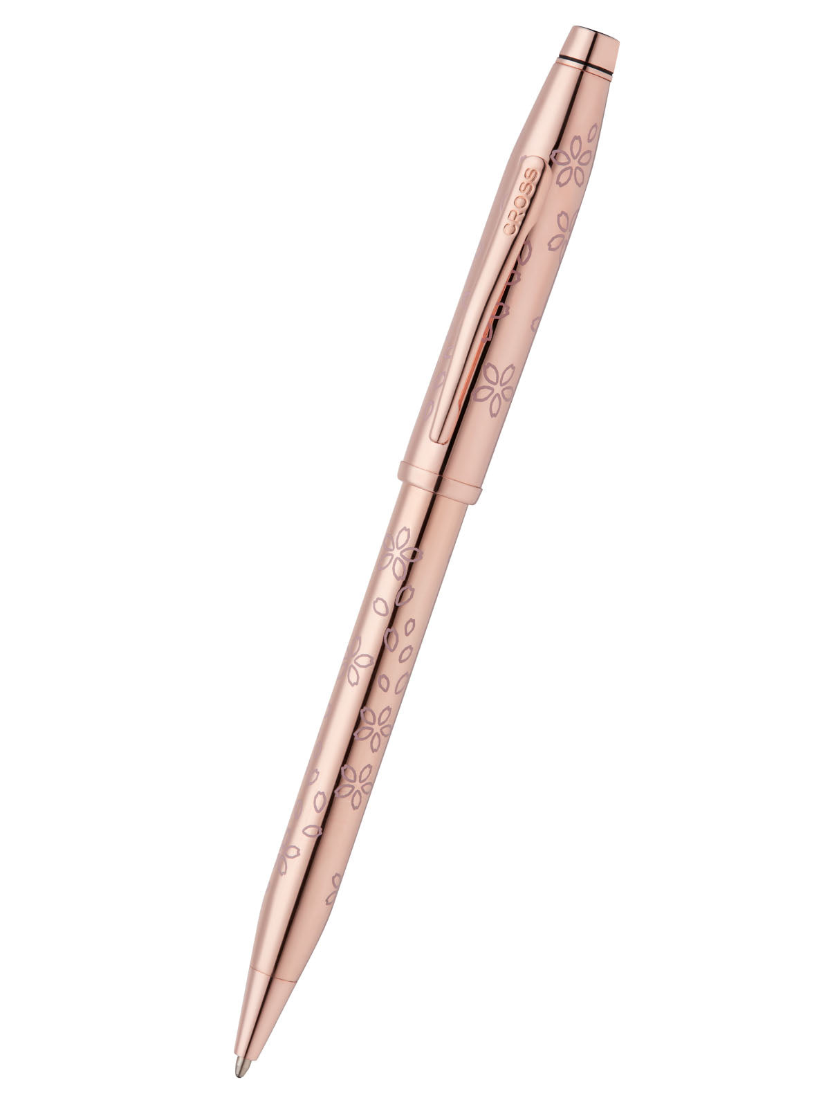 Cross Century II Cherry Blossom rose gold-plated ballpoint pen with pink enamel floral artwork