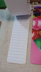 Writing pages inside handmade Merry & Bright Christmas mini journal
Loose ephemera — Vintage inspired Santa, Christmas wreath, house and ticket ephemera included with mini journal set