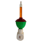 Classic Christmas bubble night light with vintage-inspired red and green design