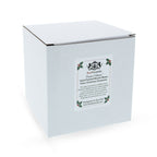 Gift box packaging for the vintage-style Silver Squirrel glass Christmas ornament.