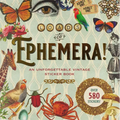 Cover of Loads of Ephemera vintage-style sticker book featuring butterflies, birds, flowers, and assorted illustrations