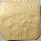 Back of original antique Big Wolf cigar label