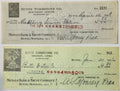 Antique Butte Tombstone Company check with printed business name and handwritten entries