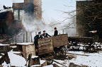 1Vintage broom-making scene shown in the additional product photograph for the antique Rex #8 label