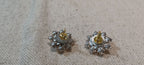 Handcrafted pearl and rhinestone vintage-style decorative paper fasteners by Butterfly in the Attic